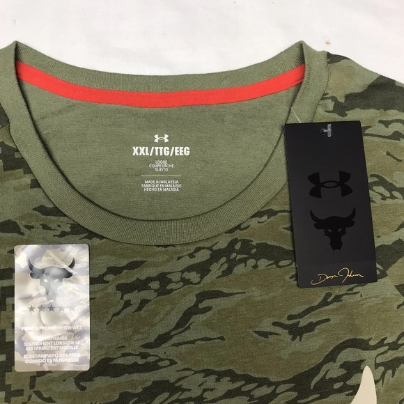 Under Armour Men's XXL Project Rock Veterans Day Show Your Work T-Shirt By Land - Picture 5 of 12